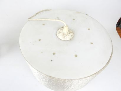 Circular perspex LUSTRE and metal sconce...