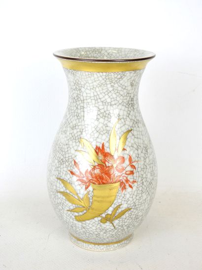 ROYAL COPENHAGEN: Baluster-shaped vase in...