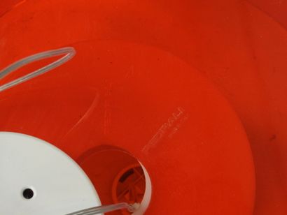 PEDRALI (Italy): Suspension lamp in red polyethylene,...
