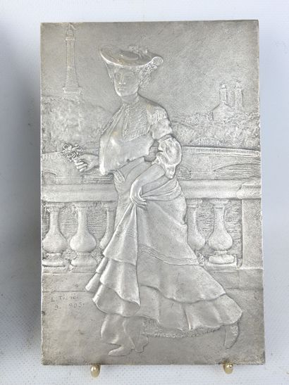 Lucien TISNE (1875-1918) Paysanne et élégante....