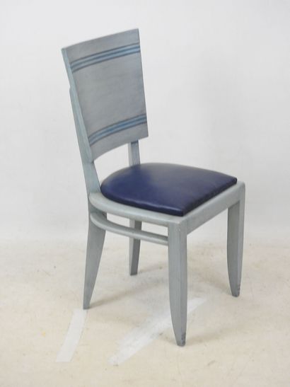 LEMAN (publisher): Six wooden chairs with...
