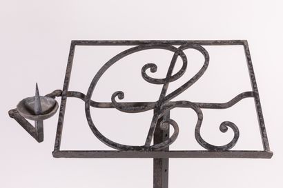 Adjustable-height wrought-iron LUTRIN, the...