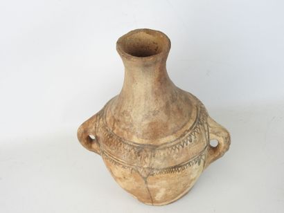 KABYLIE, Algeria: Antique terra cotta jar...