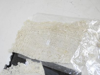 LOT of lace, scraps, doilies and miscellaneous....