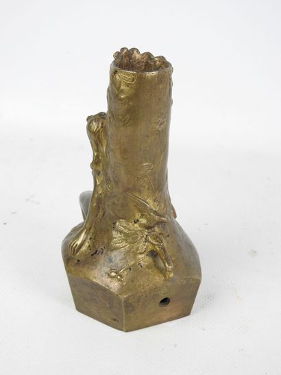 Charles KORSCHANN (1872-1943): Gilded bronze...