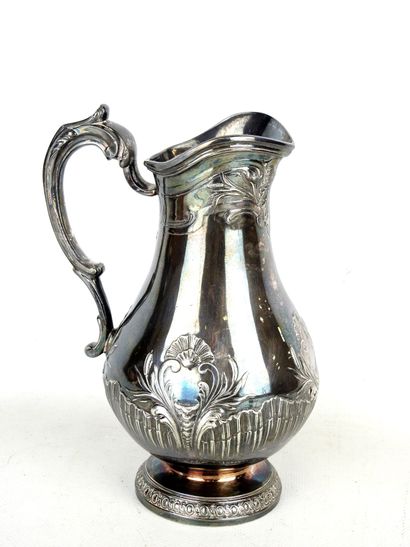 GALLIA: Silver-plated baluster-shaped water...