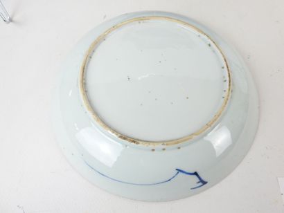 CHINA: Pair of blue-white porcelain plates...