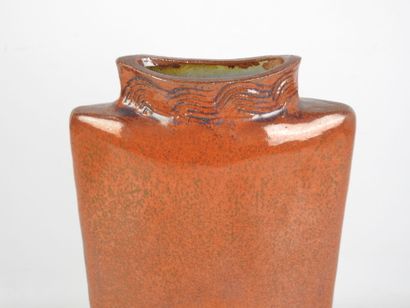 Pierrette SOULET (20th): Vase on pedestal...