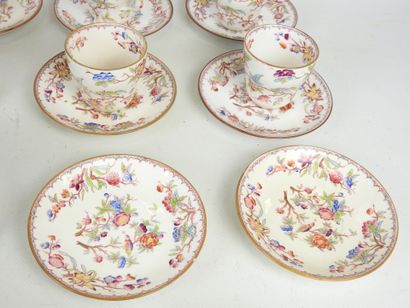 SARREGUEMINES: Large lot of earthenware cups...