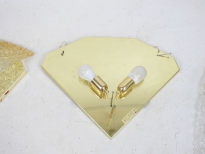 ITALY - LINEELIGHT: Set of sconces in gilded...