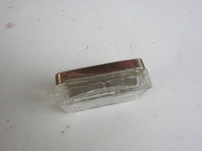 TOILETTE CASE in black imitation leather...