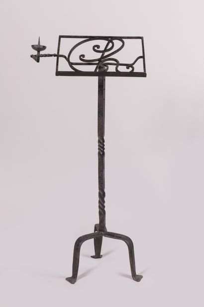Adjustable-height wrought-iron LUTRIN, the...