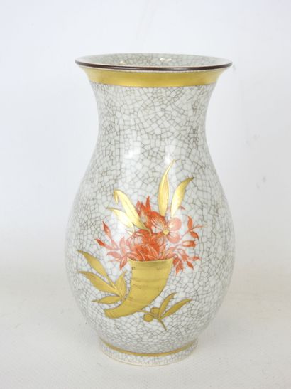 ROYAL COPENHAGEN: Baluster-shaped vase in...