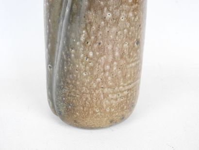 SAINT AMAND EN PUISAYE: Stoneware vase with...