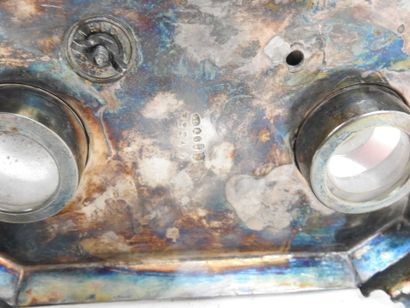 Silver and silver-plated metal ENCRIER decorated...