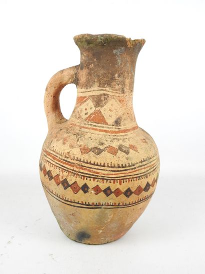 KABYLIE - Algeria: Earthenware jar with one...