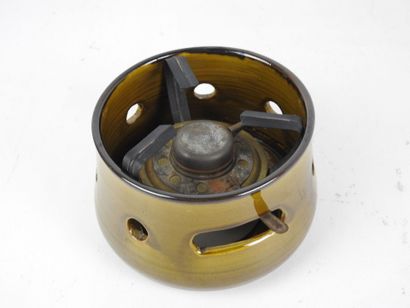 FELIX CERAM (XXth) - Vallauris: Brown glazed...
