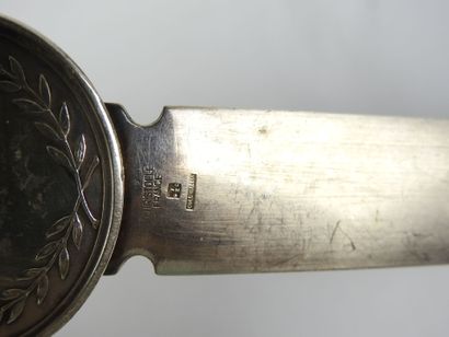 CHRISTOFLE: Silver-plated paper-knife decorated...