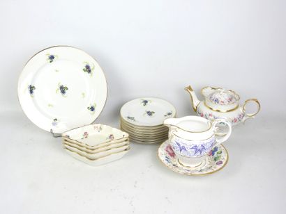 LOT of porcelain including part of a dessert...