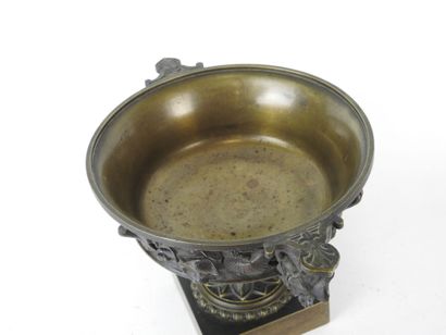 BARBEDIENNE, in the taste of : Brown patina...