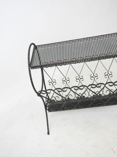CHATY - VALLAURIS: Black lacquered metal...