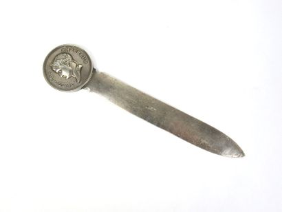 CHRISTOFLE: Silver-plated paper-knife decorated...