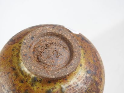 MARANIDIN (XXth) : Small enameled stoneware...
