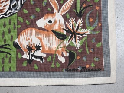 André MINAUX (1923-1986) : The Pheasants....