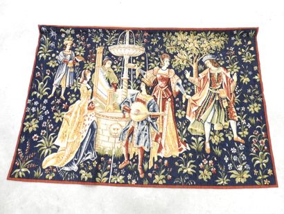 Robert DUFOUR - AUBUSSON : Wool and linen...