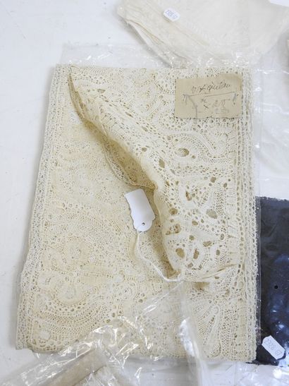 LOT of lace, scraps, doilies and miscellaneous....