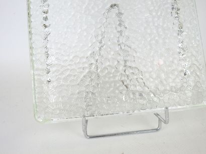 Jacques ADNET, in the style of : Two frosted...