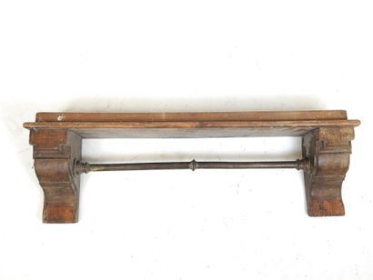 CORNICHE mounted as a wooden coat stand....