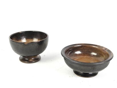 Jean MARAIS (1913-1998): Two bowls on pedestal...