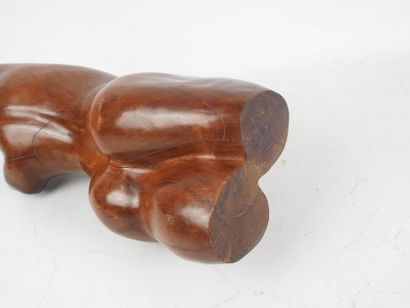 BUSTE - nude female body in carved wood....