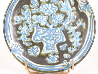 Paul YVAIN (1919-2007): Glazed earthenware...