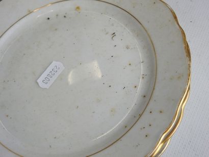 VIERZON: Part of a white porcelain service...