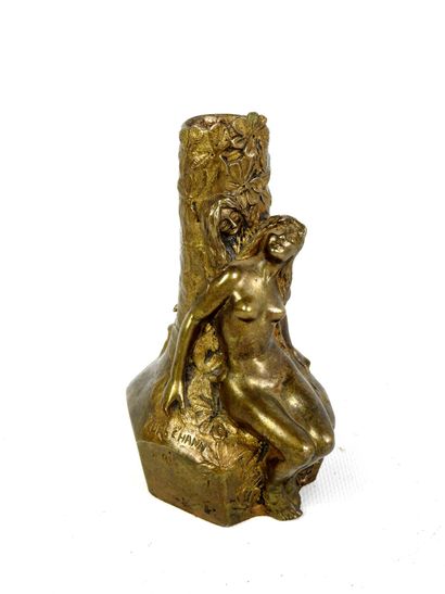 Charles KORSCHANN (1872-1943): Gilded bronze...