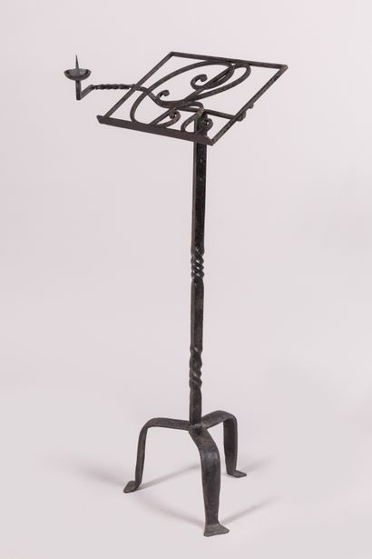 Adjustable-height wrought-iron LUTRIN, the...