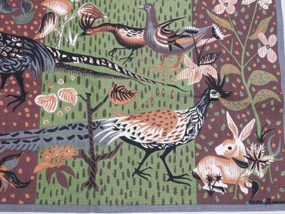 André MINAUX (1923-1986) : The Pheasants....
