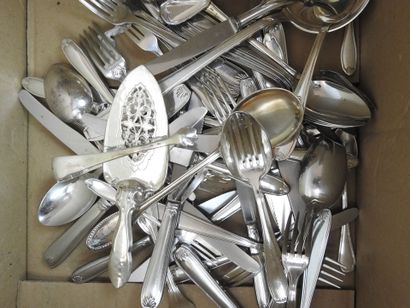 LOT OF silver-plated cutlery, including Rostfrei...