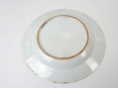 COMPAGNIE DES INDES: Porcelain plate with...