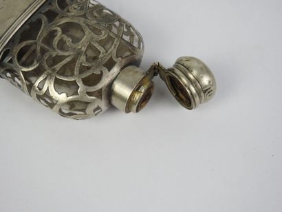 English sterling silver and glass FLACON...