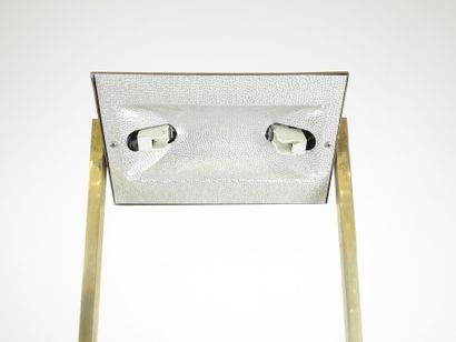 Gilded metal counterweight LAMPADAIRE. Circa...