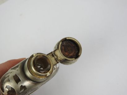 English sterling silver and glass FLACON...