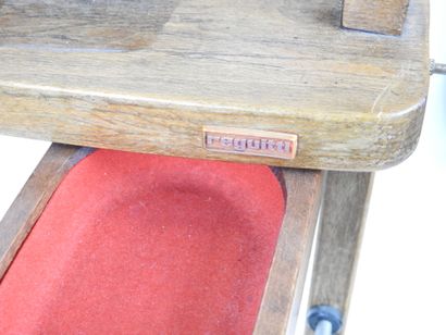 REGUITTI (Italy): Wood and metal nightstand....