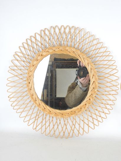 DEUX MIROIRS de forme circulaire ou soleil...