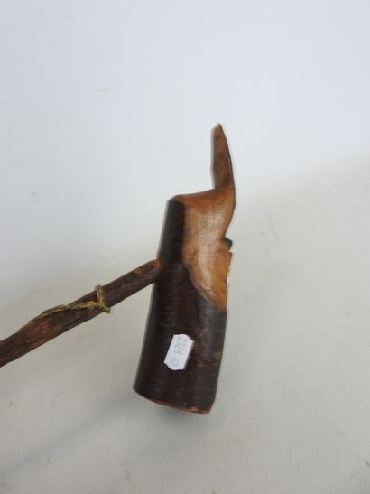 LOT of pipes and calumet in carved wood and...