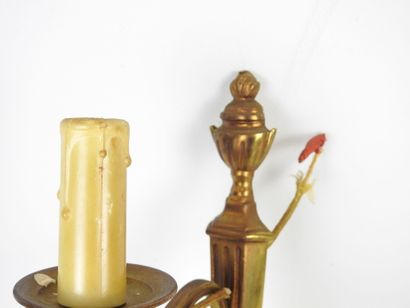 LOT including : - A gilt bronze Rocaille-style...