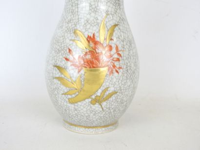 ROYAL COPENHAGEN: Baluster-shaped vase in...