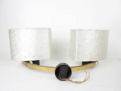 Circular perspex LUSTRE and metal sconce...